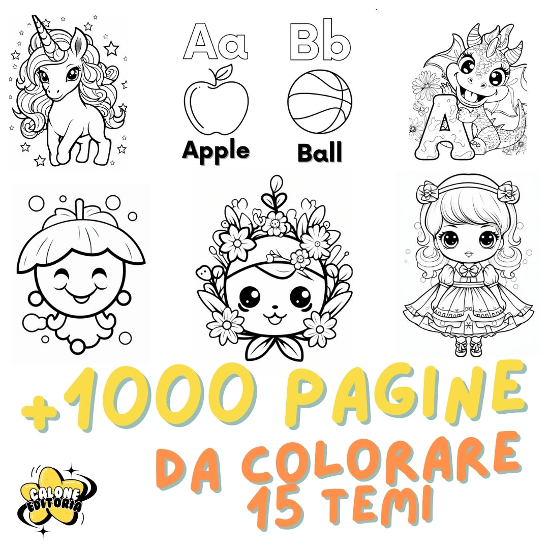 Piccoli Artisti - Mille Pagine da colorare