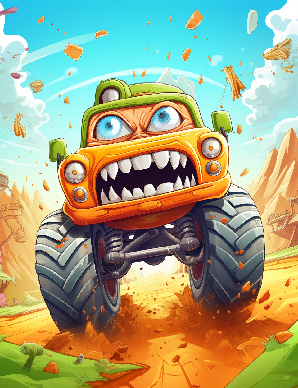 Moster Jam - 100 Pagine da Colorare