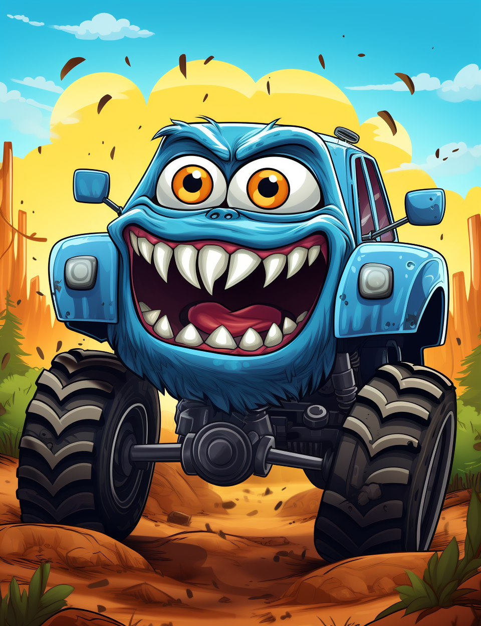 Moster Jam - 100 Pagine da Colorare