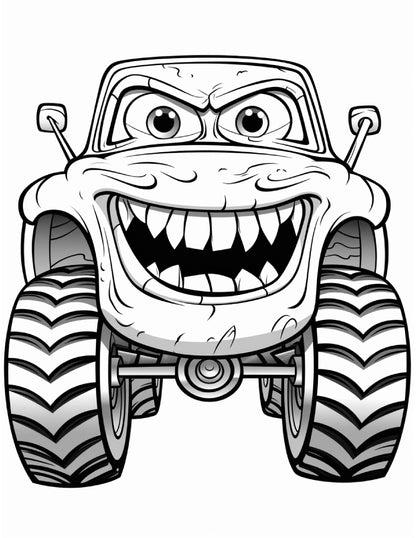 Moster Jam - 100 Pagine da Colorare